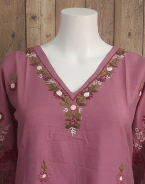 Light Pink Raw Silk Kurta