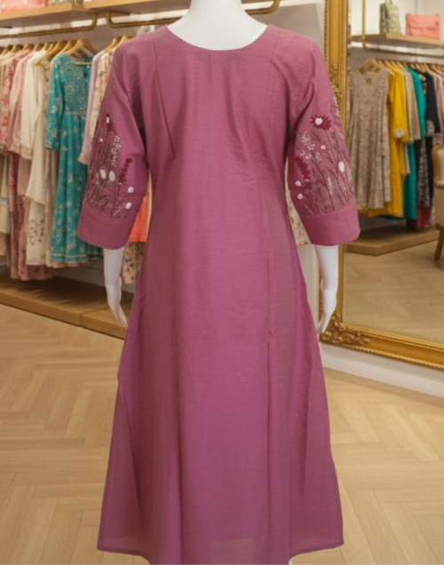 Light Pink Raw Silk Kurta
